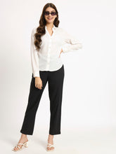 black cotton pants